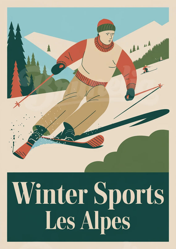 affiche sport vintage