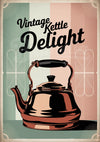 Affiche Bouilloire Vintage Rétro Années 50