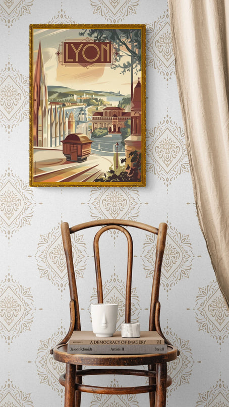 affiche lyon retro