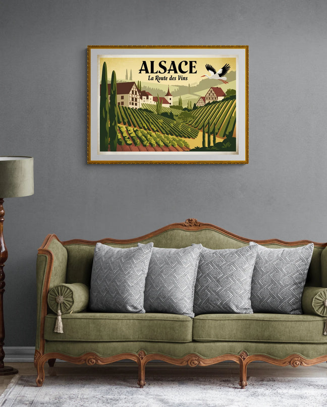 affiche vintage alsace