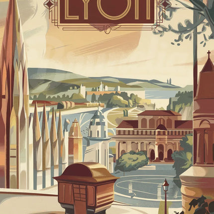 affiche lyon retro