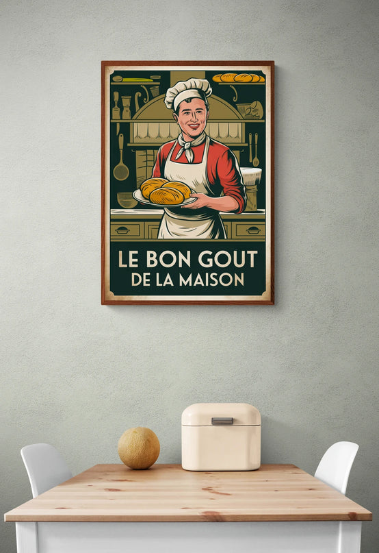 affiche vintage tablier de cuisine