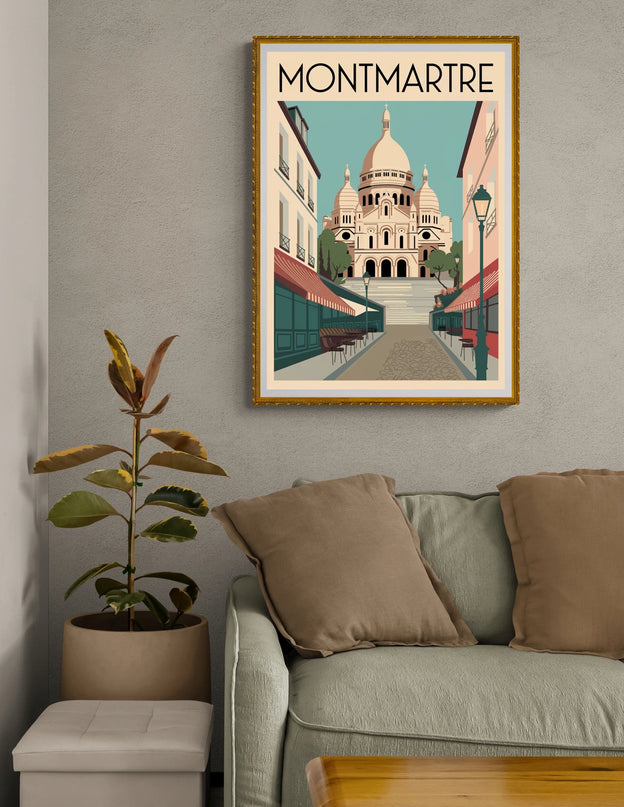 Affiche vintage Montmartre