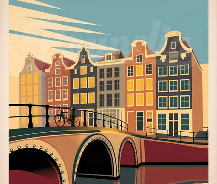 Affiche vintage Amsterdam