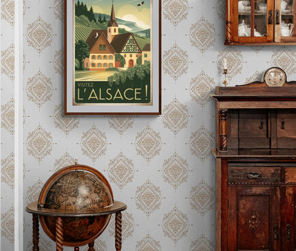 affiche vintage alsace