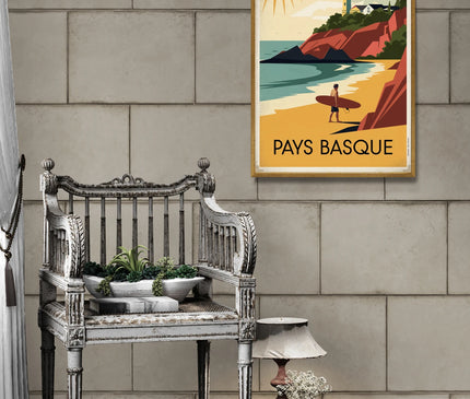 Affiche vintage ambiance du Sud-Ouest