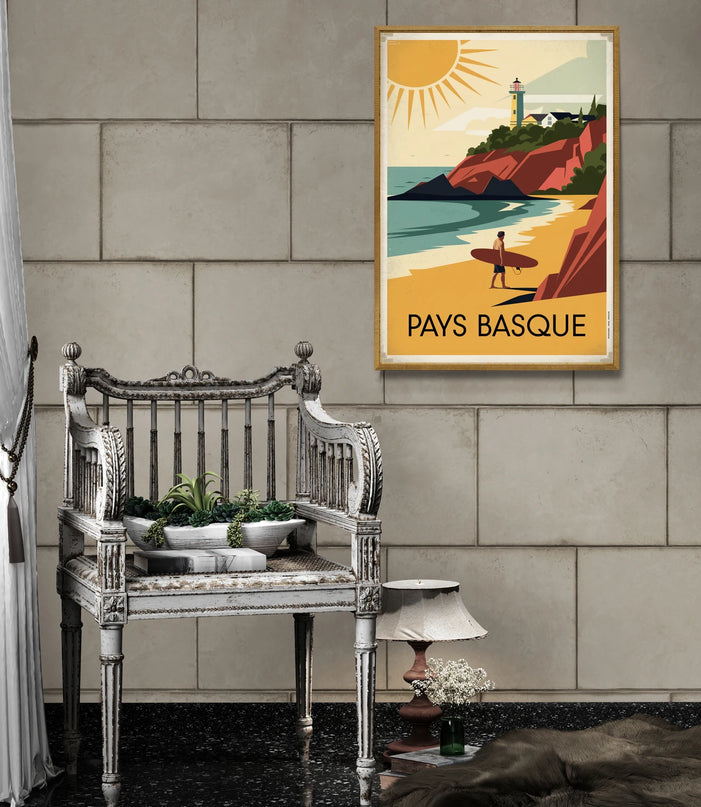 Affiche vintage ambiance du Sud-Ouest