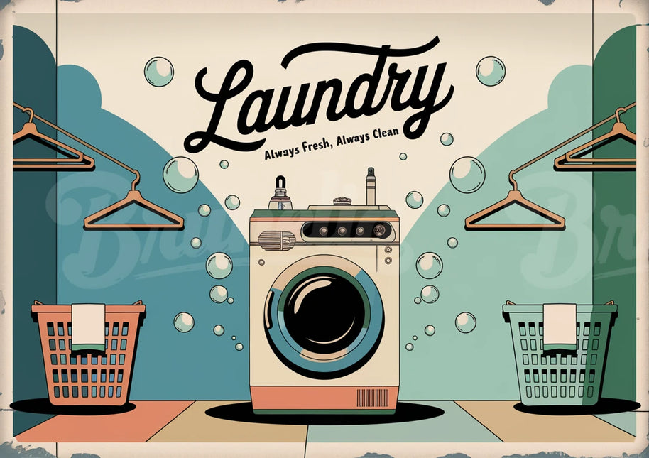 affiche affiches publicitaires blanchisserie vintage