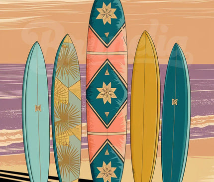 Pack Surf - 4 affiches A4 · Sélection 4