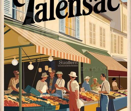 Affiche vintage marché de Talensac