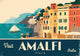 Affiche Amalfi Côte Amalfitaine Italie vintage