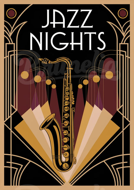 affiche jazz vintage