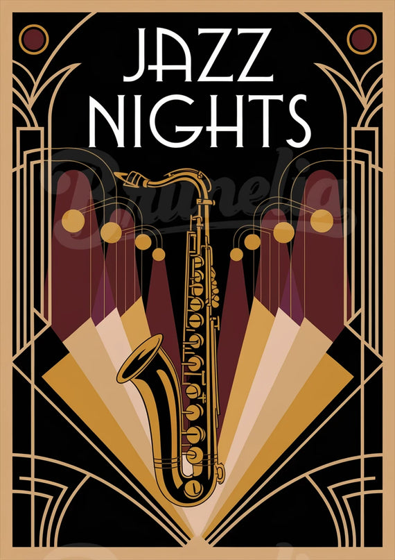 affiche jazz vintage