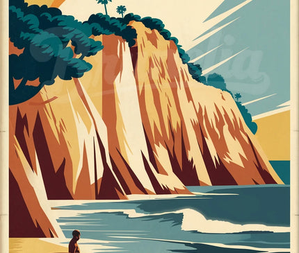 affiche vintage biarritz