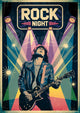 Affiche Night Musicien Guitare Rétro Années 70 Rock