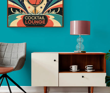 Affiche vintage bar à cocktails des années 50