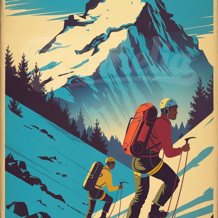 affiche alpinisme rétro