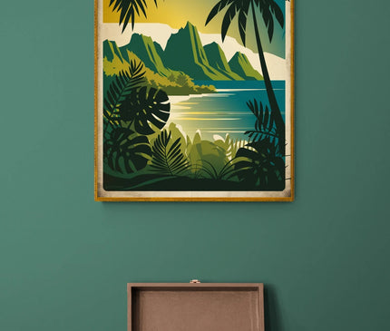 affiche vintage île de la réunion 2