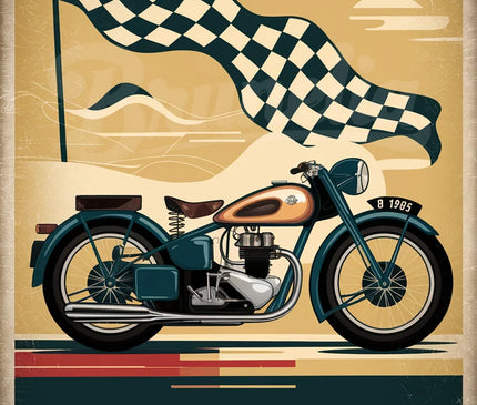 affiche moto ancienne