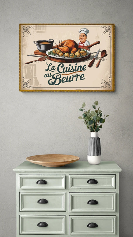 affiche retro cuisine