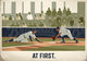 Affiche baseball début de partie art déco