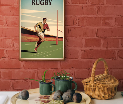 Affiche vintage rugby copie 2