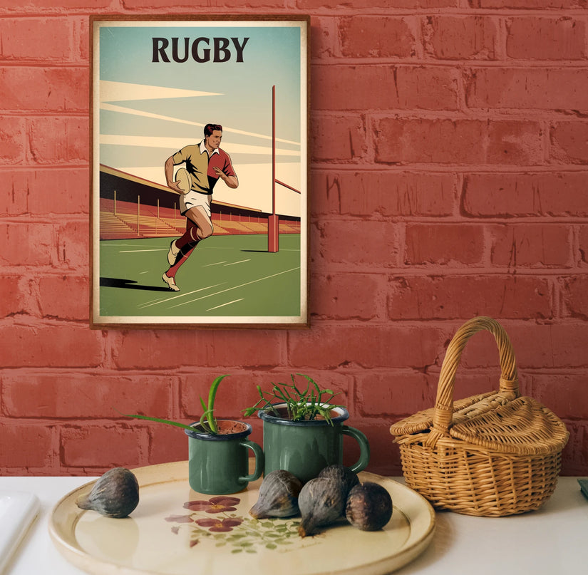 Affiche vintage rugby copie 2