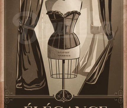 affiche vintage mode