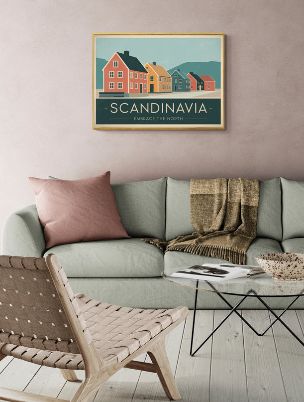 affiche vintage scandinave
