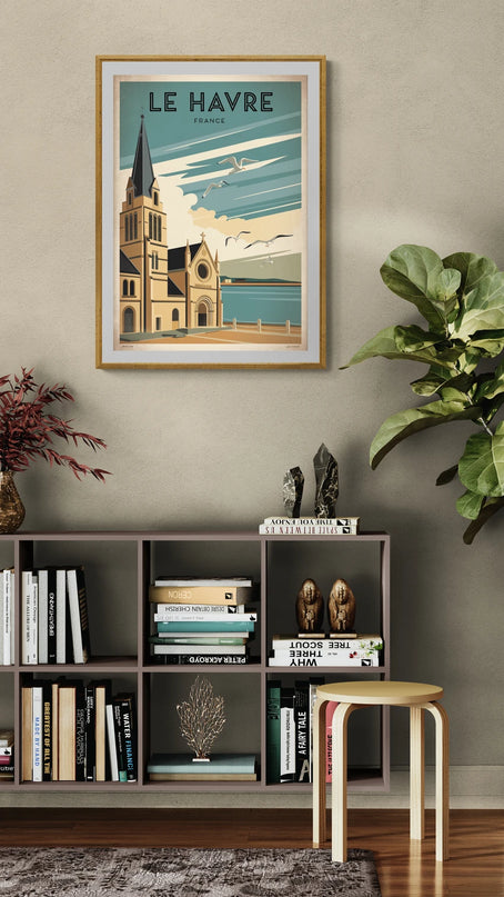 affiche vintage le havre