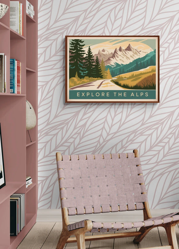 Affiche vintage montagne