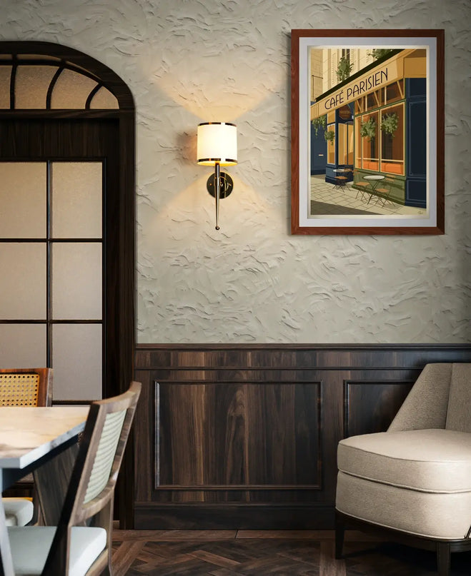 affiche bistrot vintage