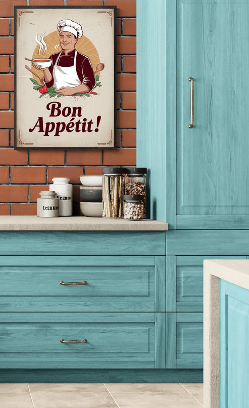 affiche vintage pour cuisine copie