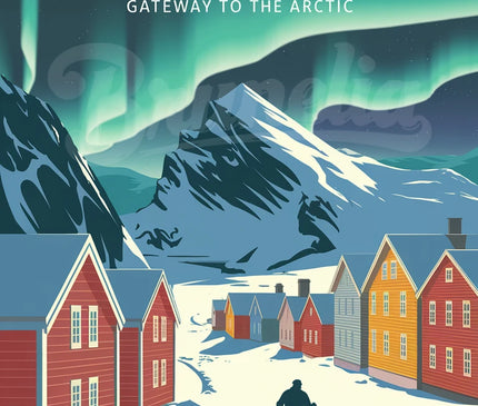 Affiche vintage Tromso copie