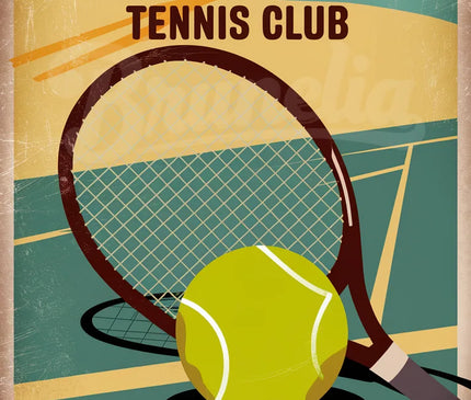 affiche tennis vintage