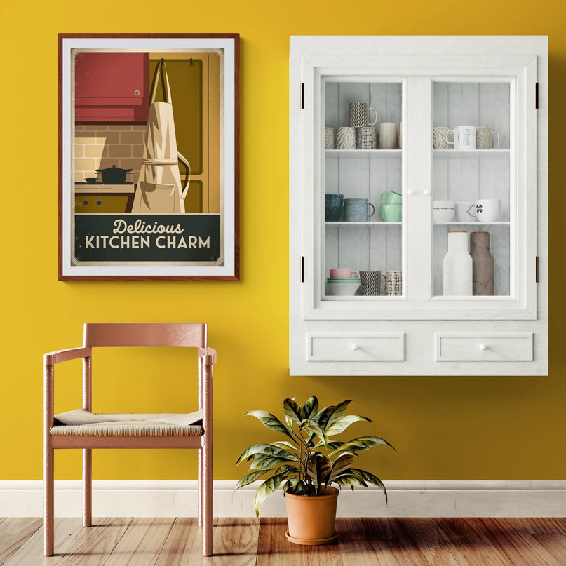 affiche vintage tablier de cuisine 1