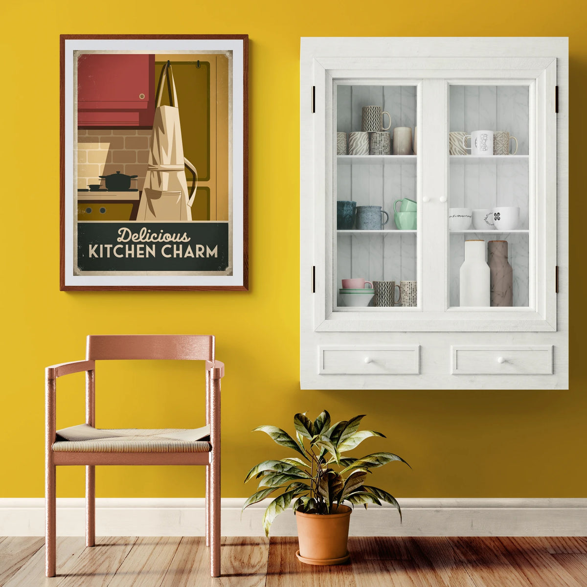 affiche vintage tablier de cuisine 1