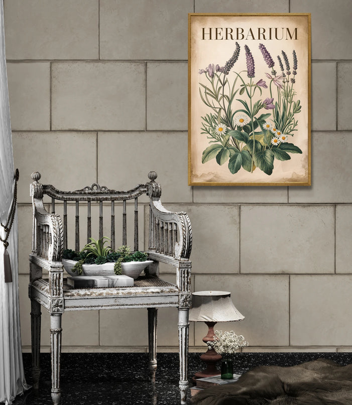 Affiche vintage jardin