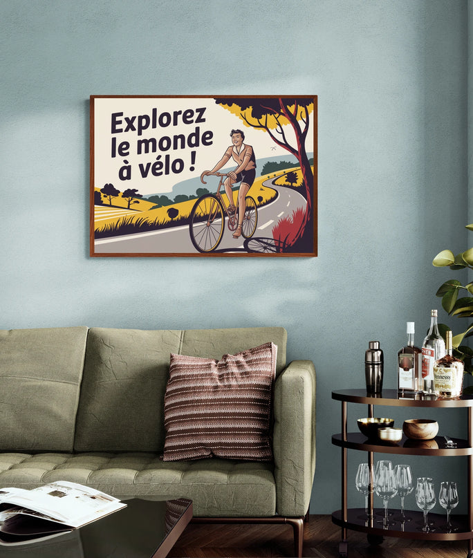 Affiche vintage cyclotourisme