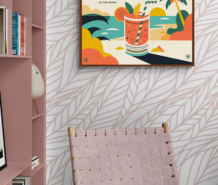 Affiche vintage cocktail sur plage