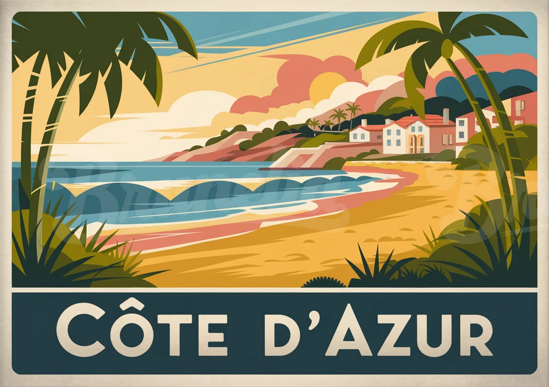affiche vintage vacances