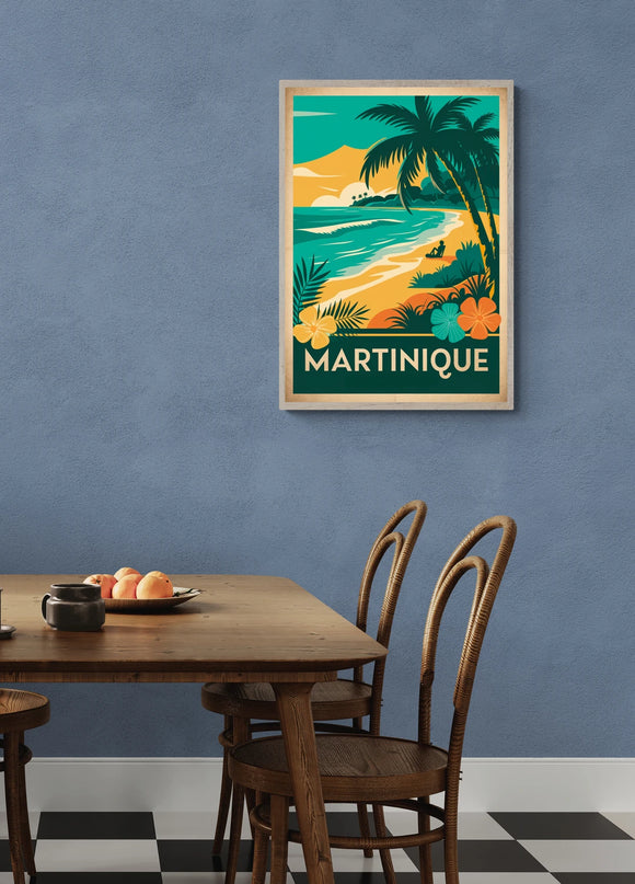 affiche vintage martinique