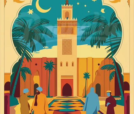 affiche vintage maroc