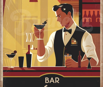 affiche vintage bar 2