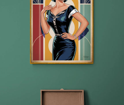 affiche vintage femme