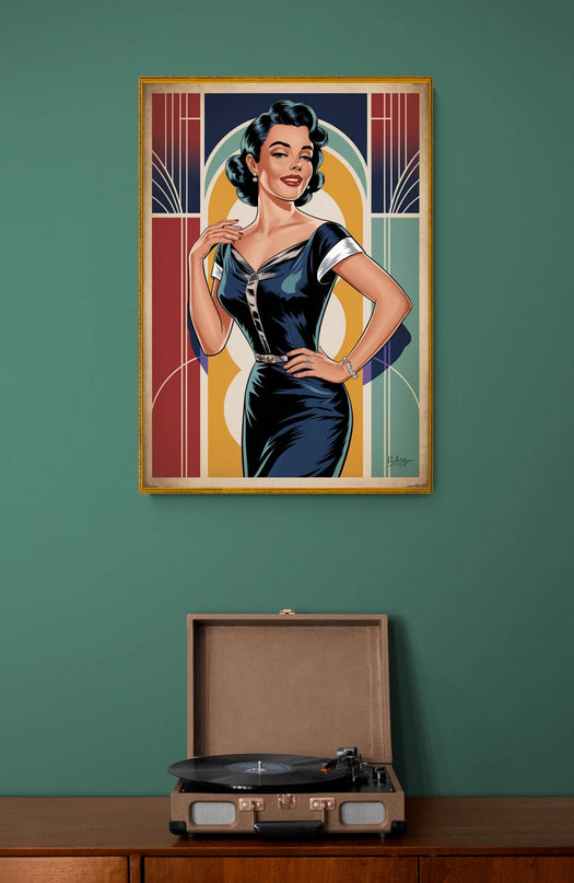 affiche vintage femme