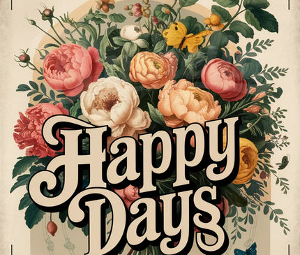 Affiche vintage affiche joyeuse et festive