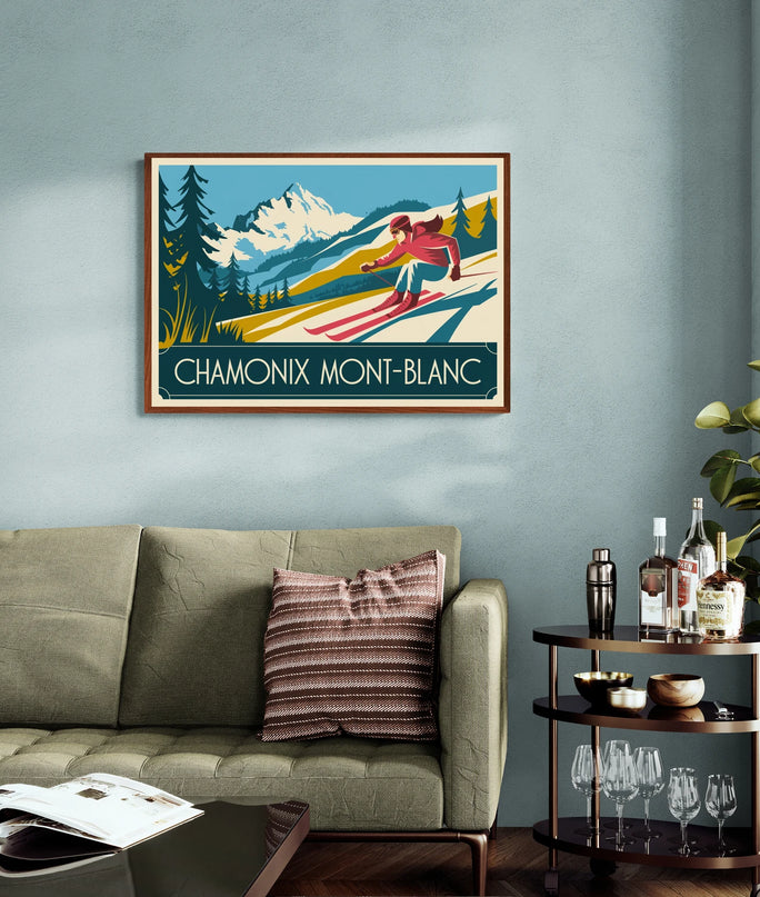 affiche chamonix vintage 1