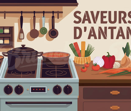 affiche cuisine vintage