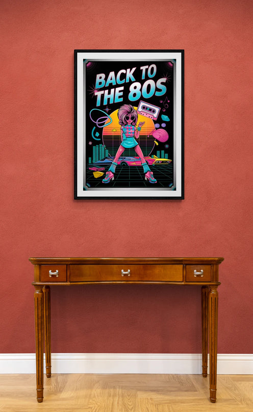 Affiche vintage inspiration affiches des années 80